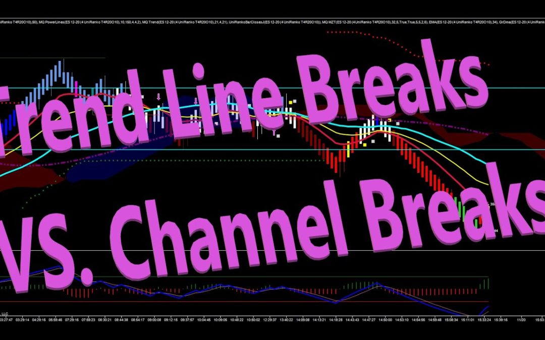 Trend Line Breaks VS. Channel Breaks.
