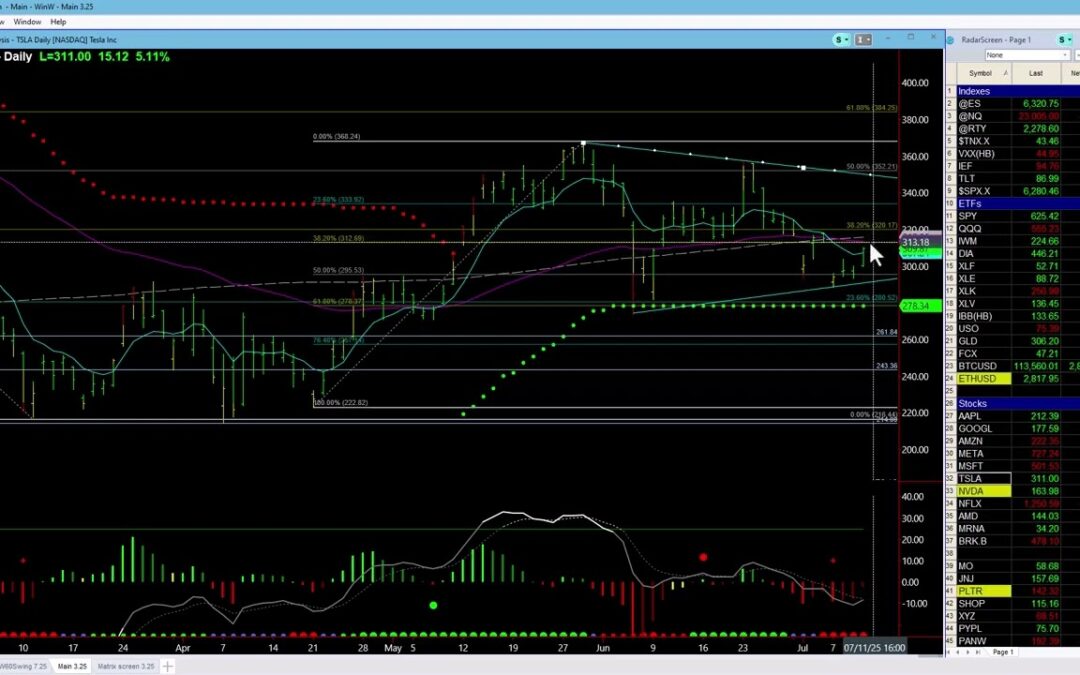 Large TSLA Pennant to Watch